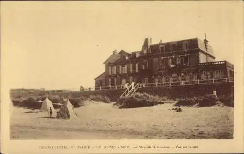 Ak Le Home sur Mer Calvados, Vue sur la mer