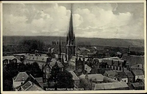 Ak Sittard Geleen Limburg Niederlande, Gezicht op fe Baziliek