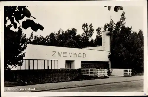 Ak Sittard Geleen Limburg Niederlande, Zwembad, Schwimmhalle