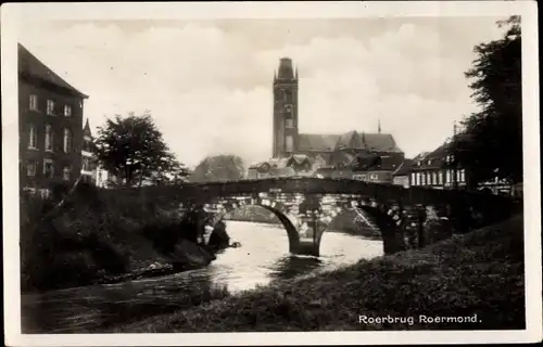 Ak Roermond Limburg Niederlande, Roerbrug, Brücke