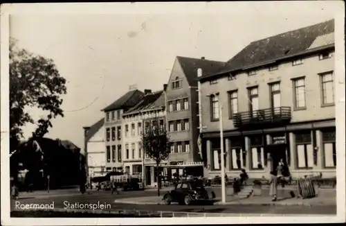 Ak Roermond Limburg Niederlande, Stationsplein