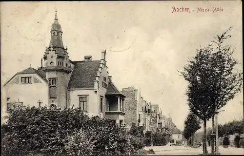 Ak Aachen in Nordrhein Westfalen, Nizzaallee