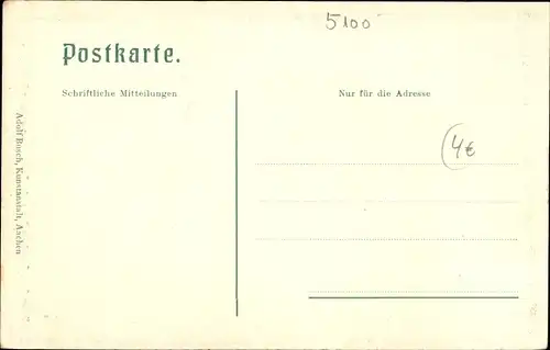 Ak Aachen in Nordrhein Westfalen, Dom, Prozession Schlusstag der Heiligtumsfahrt 1902