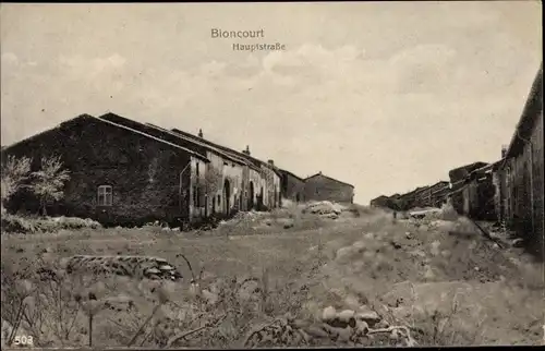 Ak Brin Bioncourt Meurthe et Moselle, Hauptstraße