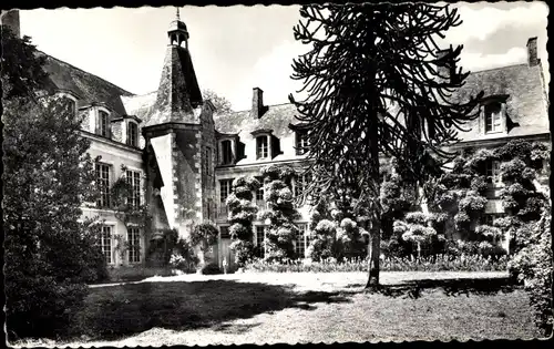 Ak Baugé Maine et Loire, Château de l'Auberdière, Hotel Restaurant Pension