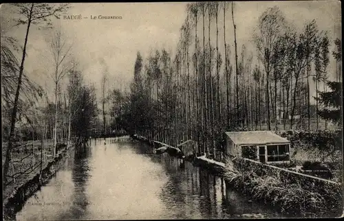 Ak Baugé Maine et Loire, le Couasnon, Flusspartie