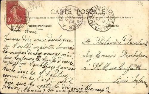 Ak Angrie Maine et Loire, le Château