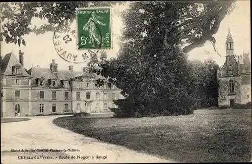 Ak Auverse Maine et Loire, Château du Fresne, Chapelle