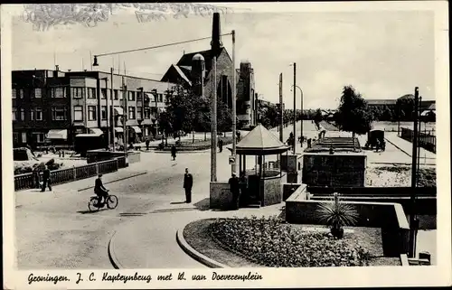 Ak Groningen Niederlande, Kapteynbrug, Doeverenplein