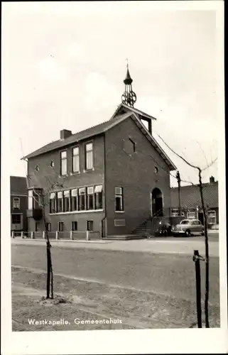 Ak Westkapelle Zeeland, Gemeentehuis