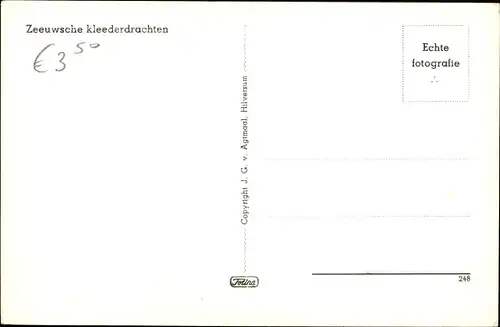 Ak Zeeland, Zeeuwsch kleederdrachten, Marktfrauen in Tracht