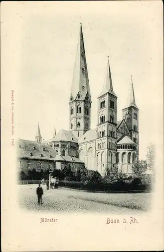 Ak Bonn am Rhein, Münsterkirche, Stengel 1753