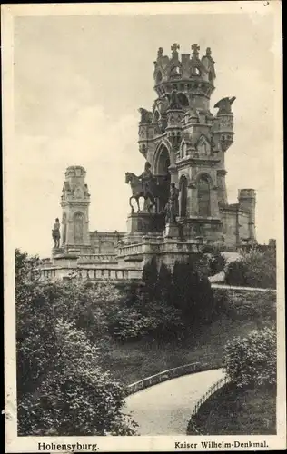 Ak Syburg Dortmund Nordrhein Westfalen, Hohensyburg, Kaiser Wilhelm Denkmal