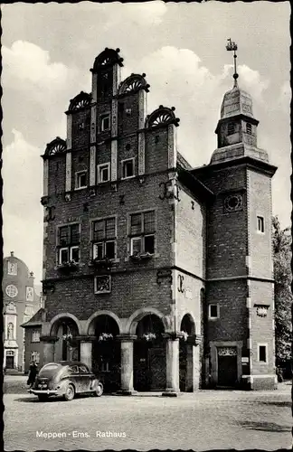 Ak Meppen im Emsland, Rathaus