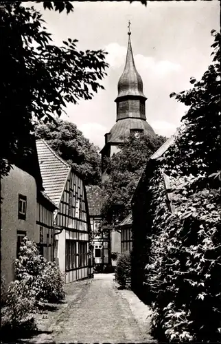 Ak Bad Essen in Niedersachsen, Blick auf ev. Kirche