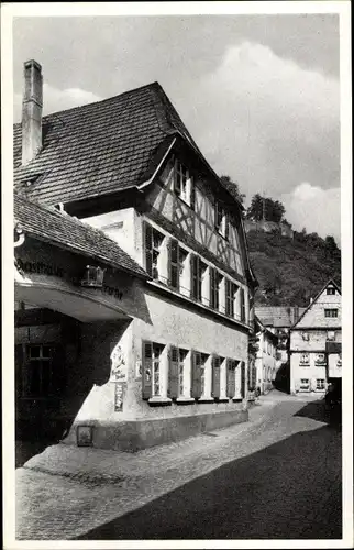 Ak Wolfstein im Donnersbergkreis, Blick in die Hauptstraße, Gasthaus