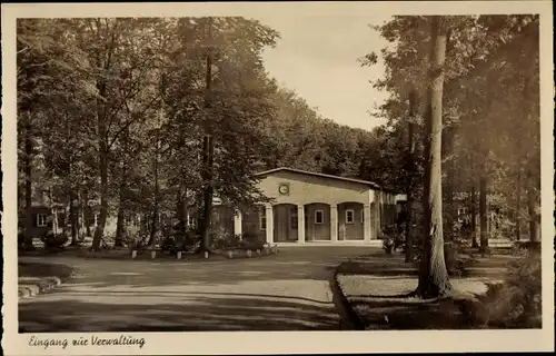 Ak Strang Bad Rothenfelde am Teutoburger Wald, Waldkrankenhaus, Eingang zur Verwaltung