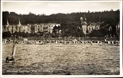 Ak Ostseebad Zinnowitz auf Usedom, Villen am Oststrand