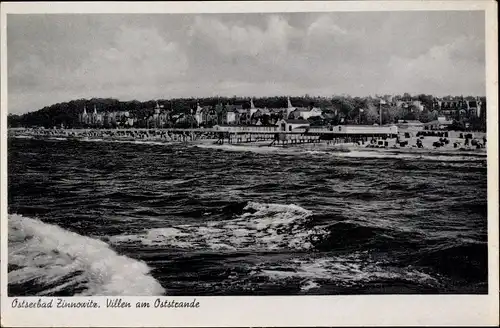 Ak Ostseebad Zinnowitz auf Usedom, Villen am Oststrand