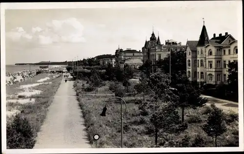 Foto Ak Zinnowitz Usedom, Promenade, Strand