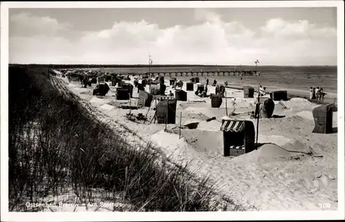 Ak Ostseebad Prerow auf dem Darß, Strandpartie