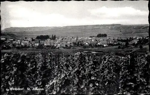 Ak Sankt Johann in Rheinland Pfalz, Panorama vom Ort