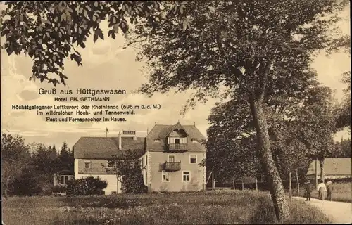 Ak Hüttgeswasen Allenbach Rheinland Pfalz, Hotel