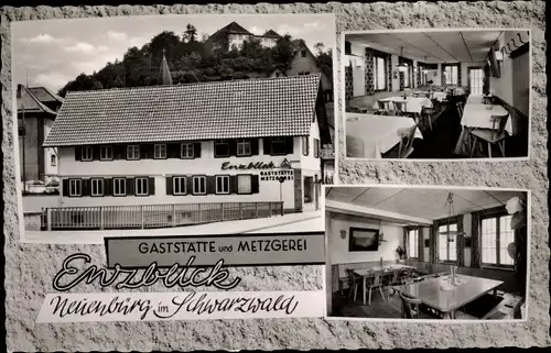 Ak Neuenbürg an der Enz Schwarzwald, Gaststätte und Metzgerei Enzblick