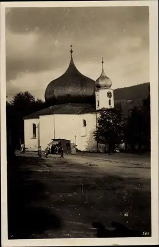 Ak Železná Ruda Markt Eisenstein Region Pilsen, Kostel