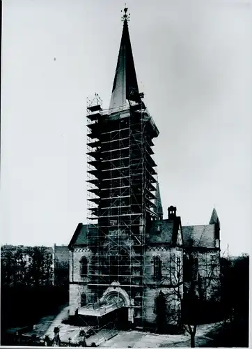 Foto Ak Baustelle, Kirche, Bera Rahmengerüst GmbH