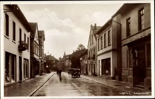 Ak Lage in Lippe, Langestraße