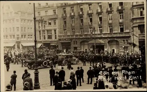 Foto Ak Köln am Rhein, Excelsior Hotel Ernst, Steffany Brasil, Besatzungstruppen