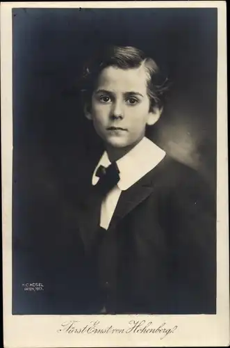 Ak Fürst Ernst von Hohenberg, Portrait