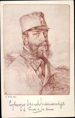 Künstler Ak Brüch, O. Erzherzog Joseph von Österreich, Portrait, Uniform
