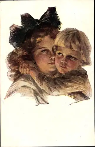 Künstler Ak Boileau, P., Geschwister, Portrait, My big Brother