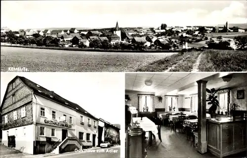 Ak Kemel Heidenrod im Taunus, Gesamtansicht, Gasthaus zum Adler