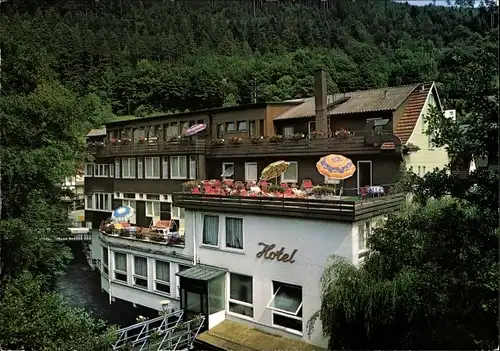 Ak Bad Wildbad im Schwarzwald, Hotel Rosenau