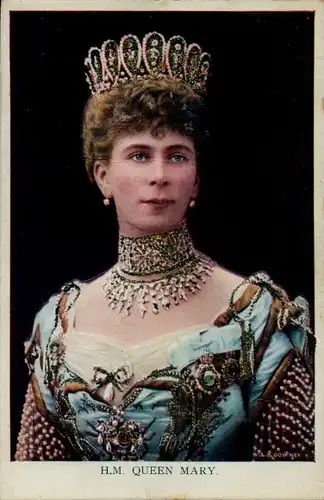 Ak Queen Mary, Maria von Teck, Portrait