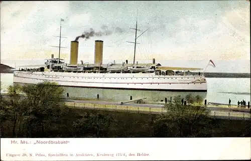 Ak Niederländisches Kriegsschiff Hr. Ms. Nordbrabant