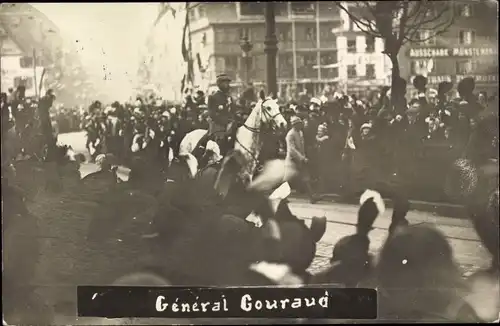 Foto Ak Strasbourg Straßburg Elsass Bas Rhin, General Henri Gouraud