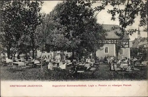 Ak Jauernick Buschbach Markersdorf Oberlausitz, Kretscham, Gasthaus