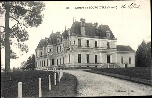 Ak Bourg d'Iré Maine et Loire, Château