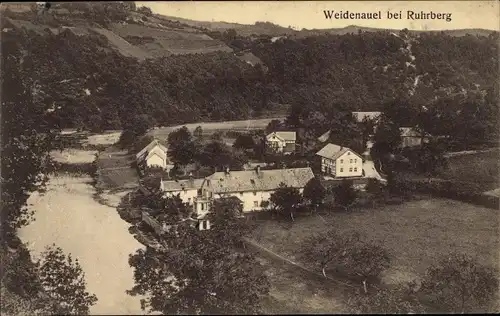 Ak Weidenauel Rurberg Simmerath in der Eifel, Blick auf den Ort