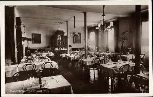 Ak Nideggen in der Eifel, Hotel Heiliger, Roter Saal, Innenansicht