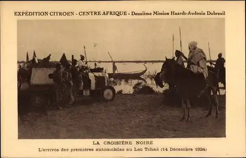 Ak Zentralafrikanische Rep., Expedition Citroen, La Croisiere Noire, Mission Haardt Audouin Dubreuil