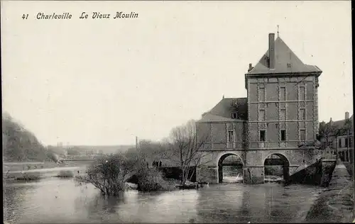 Ak Charleville Marne, le Vieux Moulin