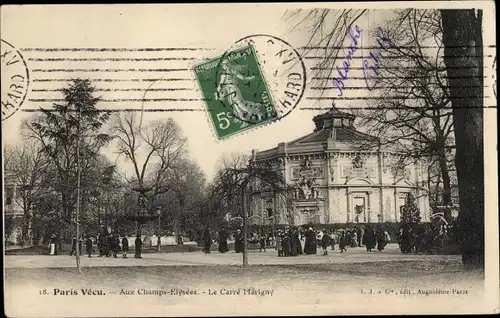 Ak Paris I, Paris vécu, aux Champs Elysées, le Carré Marigny