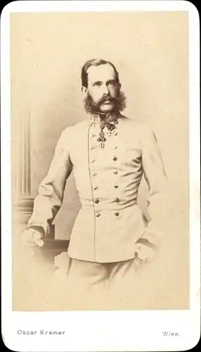 CdV Kaiser Franz Joseph I. von Österreich, Gala-Uniform eines Feldmarschalls, Habsburger, K.u.K.