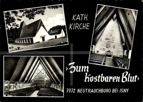 Ak Neutrauchburg Isny im Allgäu Baden Württemberg, Kath. Kirche zum kostbaren Blut