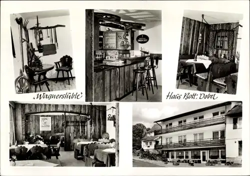 Ak Dobel im Schwarzwald, Restaurant Pension Haus Bott, Wagnerstüble